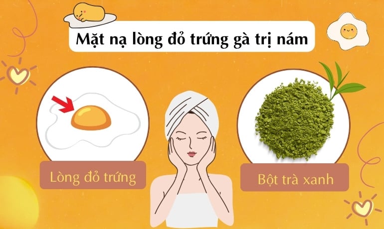 14 cách làm mặt nạ lòng đỏ trứng gà trị nám tại nhà