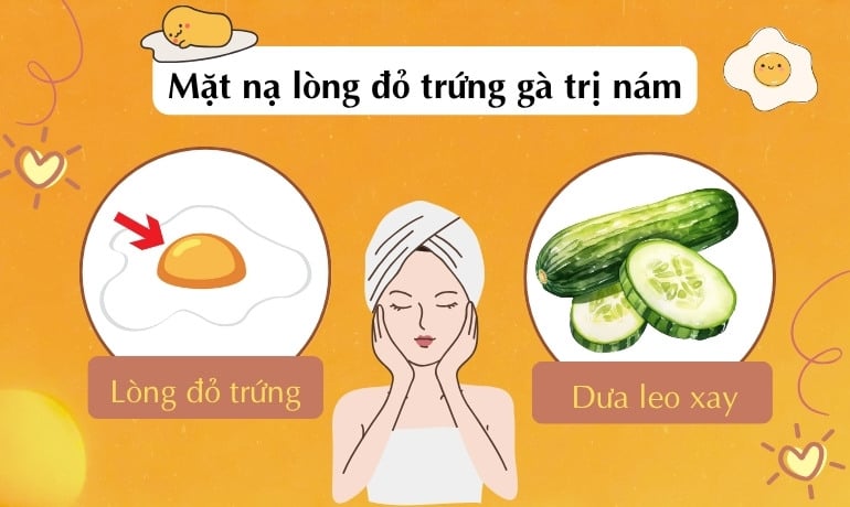 14 cách làm mặt nạ lòng đỏ trứng gà trị nám tại nhà