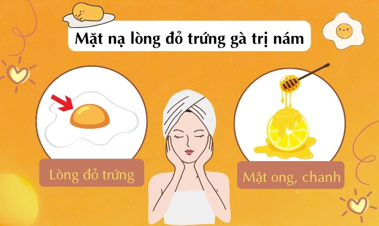 14 cách làm mặt nạ lòng đỏ trứng gà trị nám tại nhà