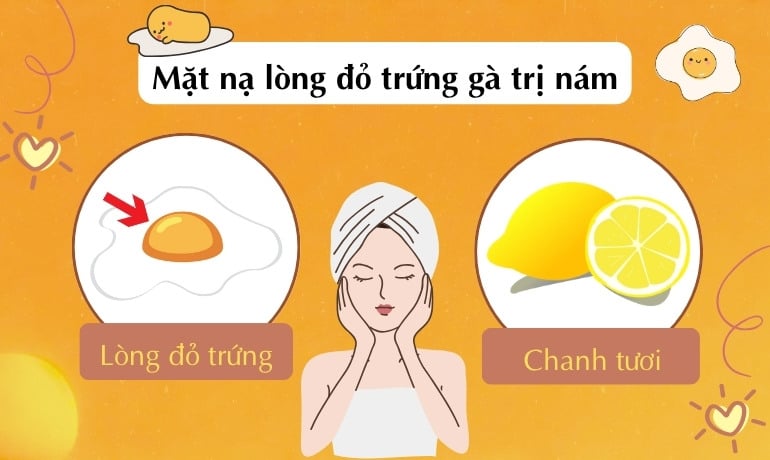 14 cách làm mặt nạ lòng đỏ trứng gà trị nám tại nhà