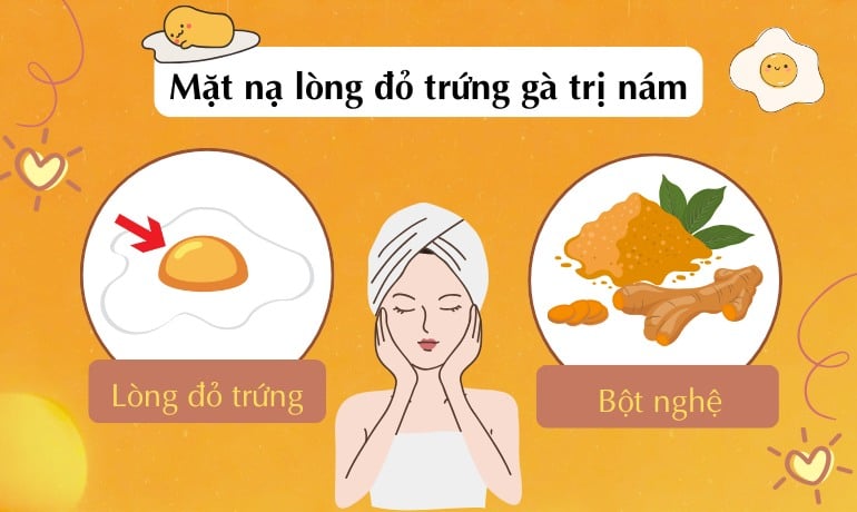 14 cách làm mặt nạ lòng đỏ trứng gà trị nám tại nhà