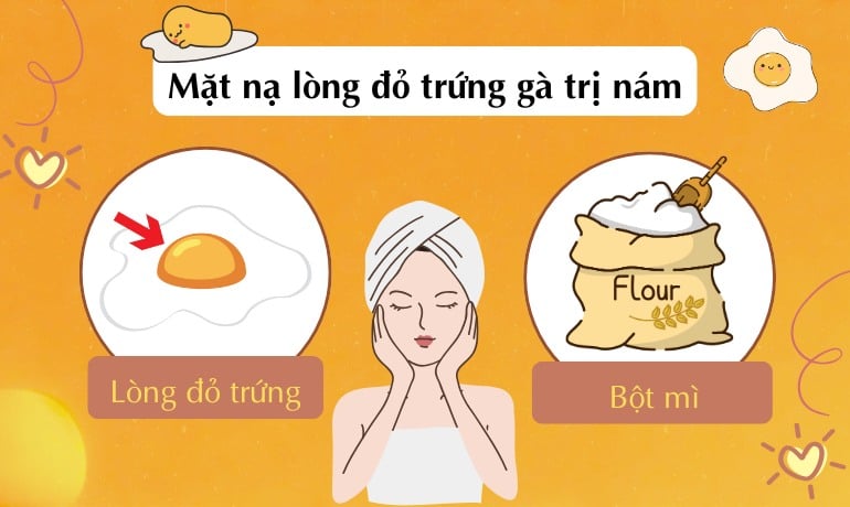 14 cách làm mặt nạ lòng đỏ trứng gà trị nám tại nhà