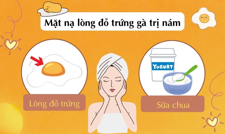 14 cách làm mặt nạ lòng đỏ trứng gà trị nám tại nhà