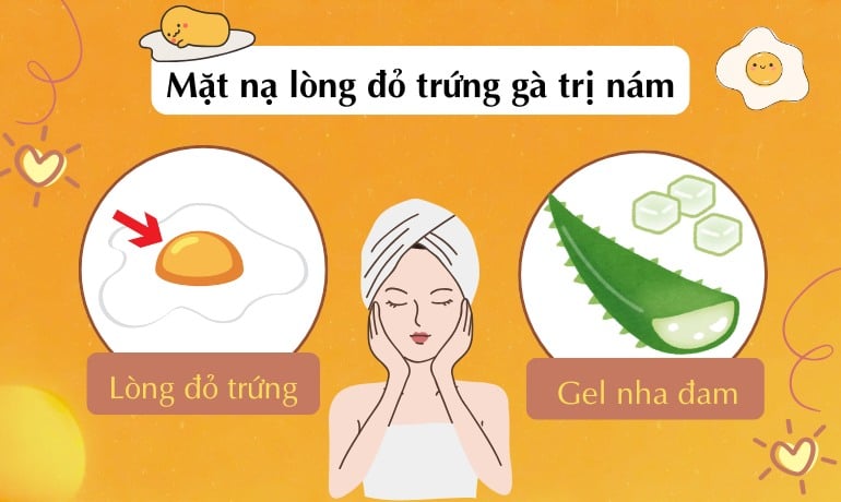 14 cách làm mặt nạ lòng đỏ trứng gà trị nám tại nhà