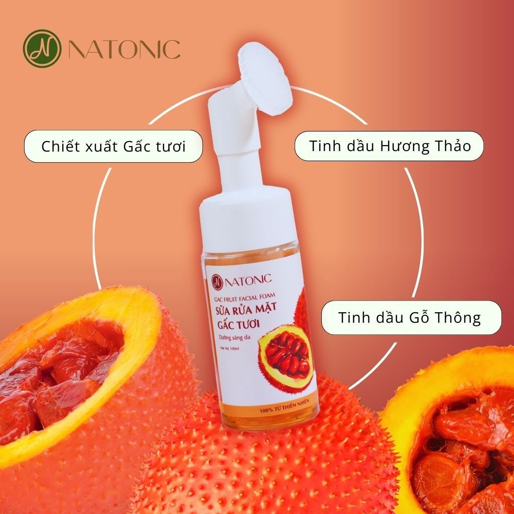 Sữa rửa mặt Gấc tươi Natonic