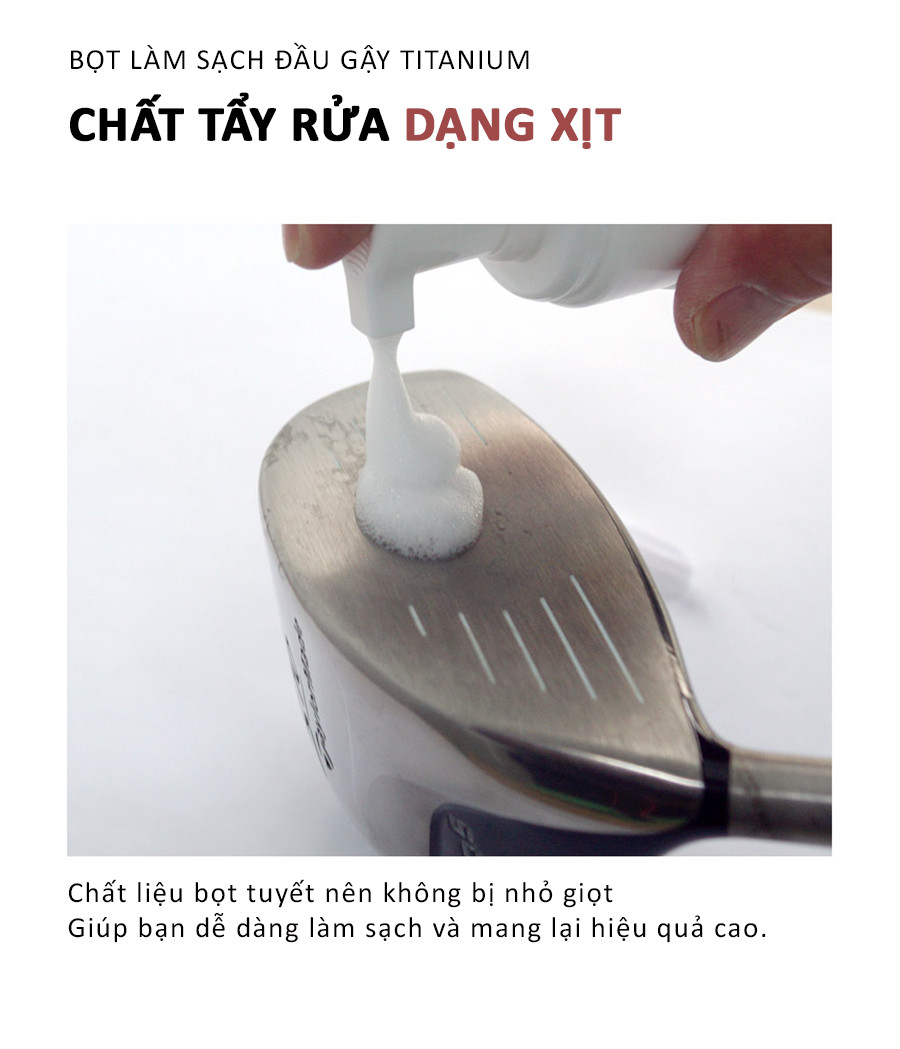 Bình bọt tuyết làm sạch gậy golf Titanium GV0535 150cc Tabata