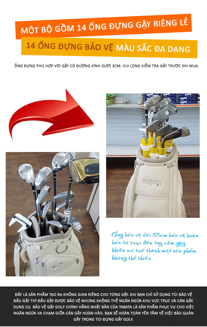 Ống nhựa cố định bộ gậy golf Protector AP248