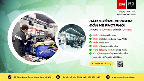 Bảo dưỡng xe ngon, đón hè phơi phới cùng Motoplex Hanoi