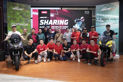 Motoplex Hanoi - Piaggio Việt Nam tổ chức sự kiện Aprilia SR GT Sharing & Moto GP Watch tại Hà Nội