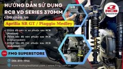 Sức Mạnh Tiềm Ẩn Trên Phuộc RCB VD Series 370mm dành cho Piaggio Medley, Aprilia SR GT 200