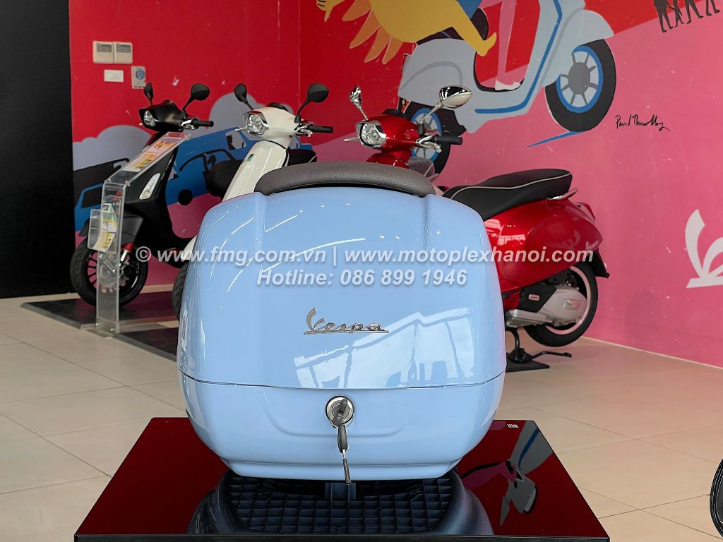 Thùng Đồ 36L Vespa GTS & Vespa GTV - Blue Provenza 279/A - CM273339 chính hãng tại Motoplex Hanoi | FMG.COM.VN