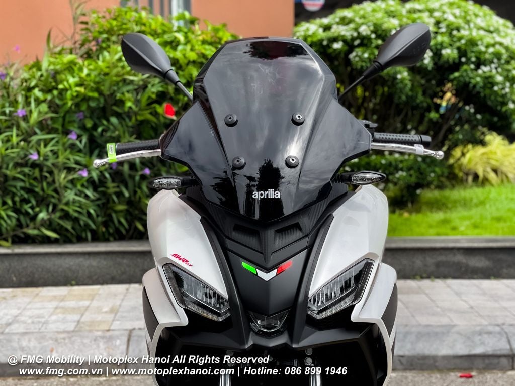 Hệ thống đèn pha Full Led trên Aprilia SR GT 200