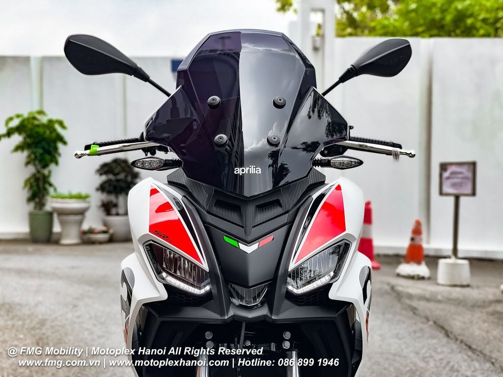 Hệ thống đèn pha Full Led trên Aprilia SR GT 200 Sport
