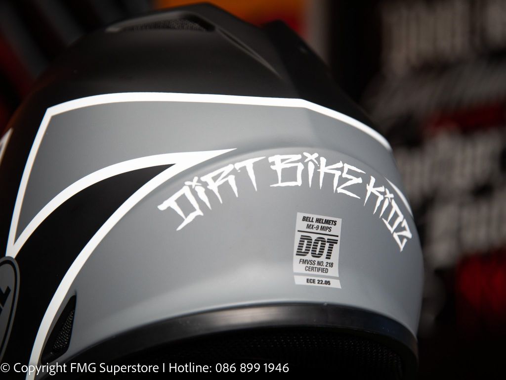 Mũ Bảo Hiểm Offroad BELL MX-9 MIPS® TWITCH Matte Black Grey White Chính Hãng USA có sẵn tại FMG Superstore