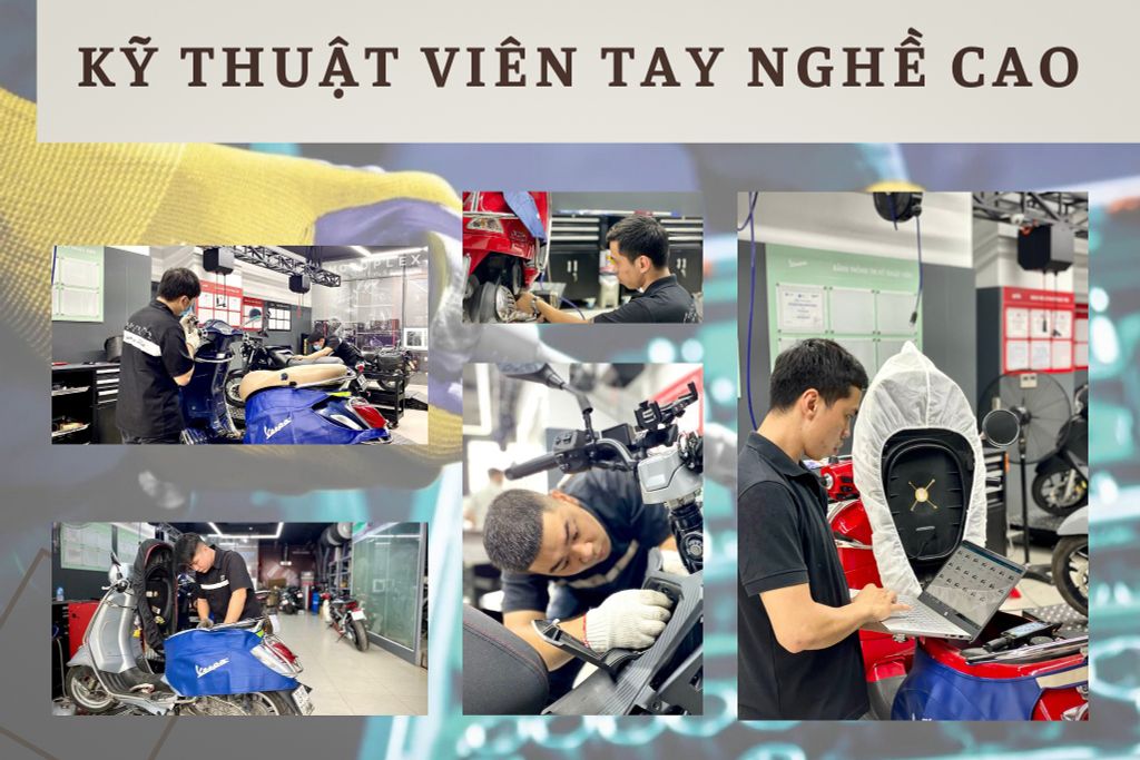 Đội ngũ kỹ thuật viên tại Motoplex Hanoi lành nghề được đào tạo bài bản, có kinh nghiệm.