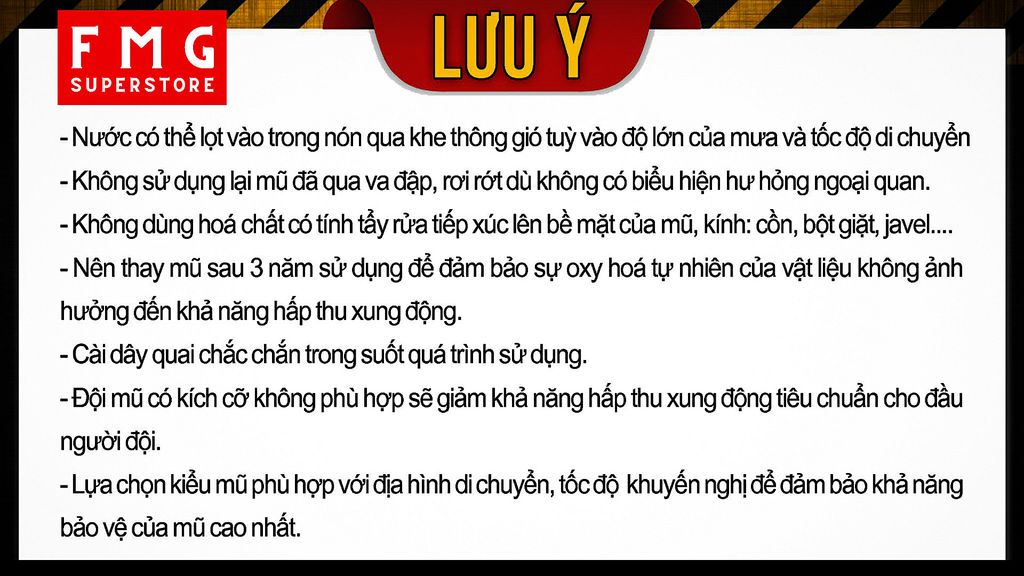 Lưu ý sử dụng Mũ Bảo Hiểm Đa Năng LS2 OF606 Drifter