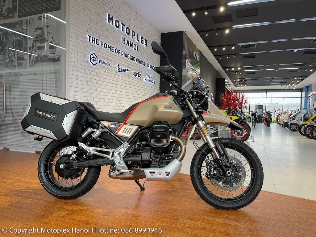 Moto Guzzi V85 TT được trang tiện nghi hiện đại, thỏa mãn những bản năng phiêu lưu