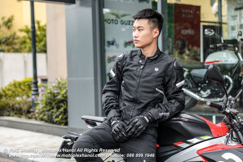 Áo Bảo Hộ Moto Komine JK-1573 Protect Carbon Mesh Jacket Tại FMG Superstore | Motoplex Hanoi