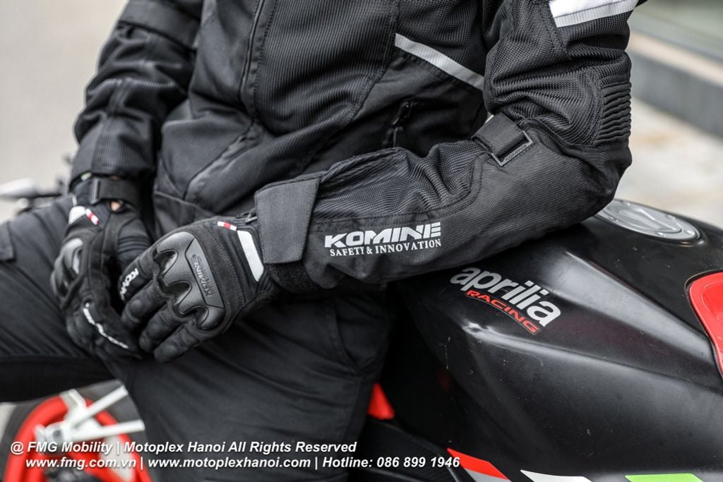 Áo Bảo Hộ Moto Komine JK-1573 Protect Carbon Mesh Jacket Tại FMG Superstore | Motoplex Hanoi