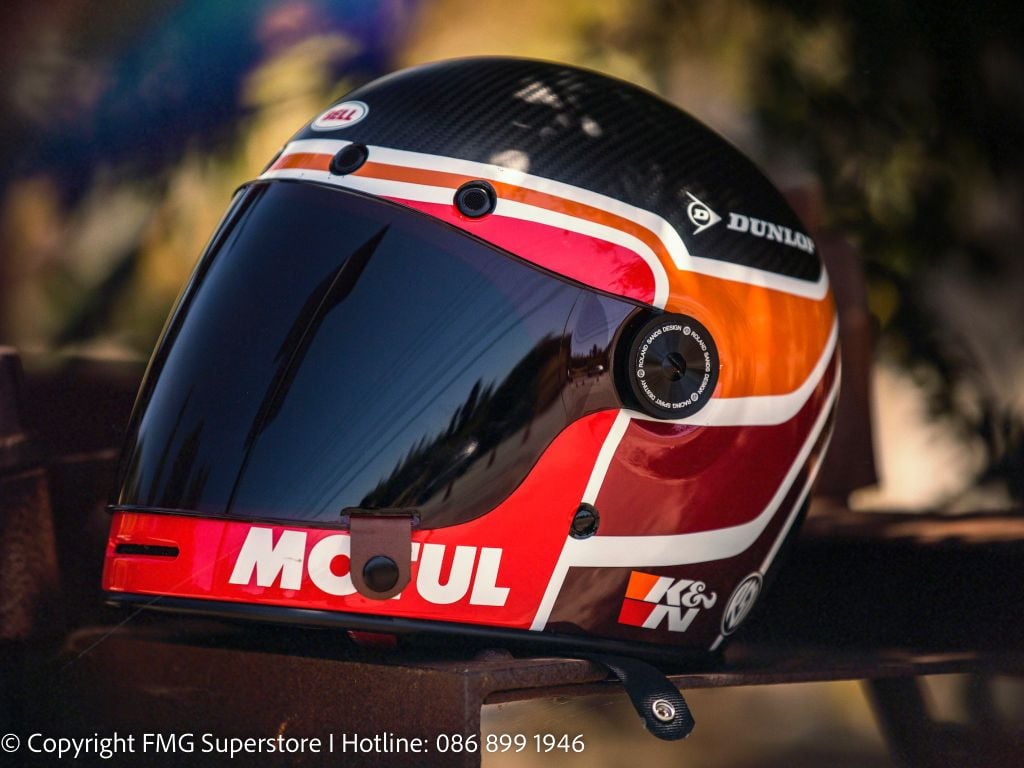 Mũ Bảo Hiểm Fullface BELL BULLITT CARBON RSD MULHOLLAND Matte Gloss Black Red Chính Hãng USA có sẵn tại FMG Superstore
