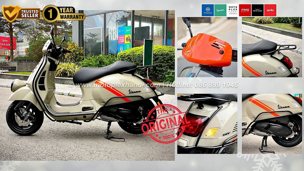 Phụ kiện Vespa GTS và Vespa GTV chính hãng tại Motoplex Hanoi