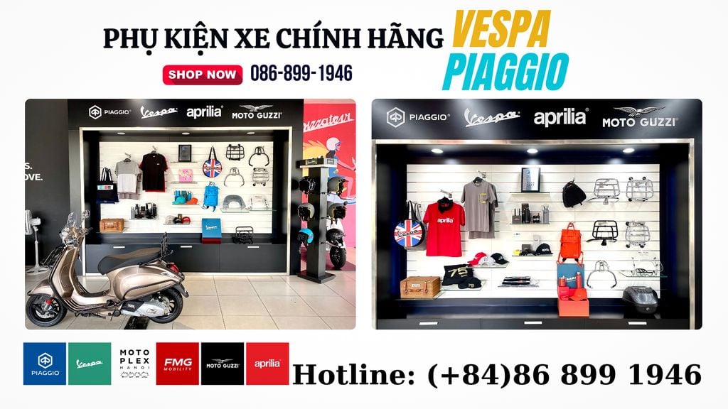 Phụ tùng, phụ kiện Vespa, Piaggio chính hãng