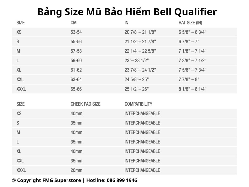 Size Mũ Bảo Hiểm FullFace BELL Qualifier DLX MIPS Matte Chính Hãng USA tại FMG Superstore