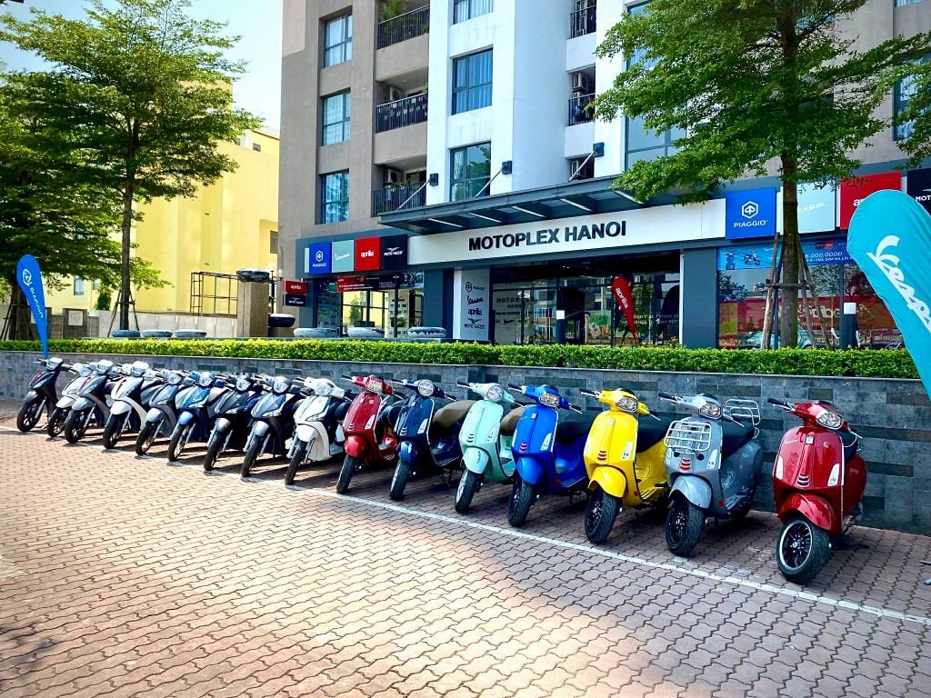 Motoplex Hanoi - Đại Lý Uỷ Quyền duy nhất tại Miền Bắc tiêu chuẩn 3S của Piaggio Việt Nam