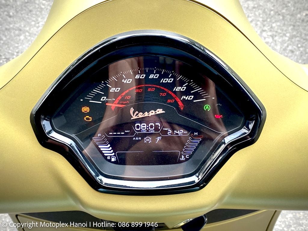 Màn hình đồng hồ mới Vespa GTS Super Sport 150 & Vespa GTS Classic 150