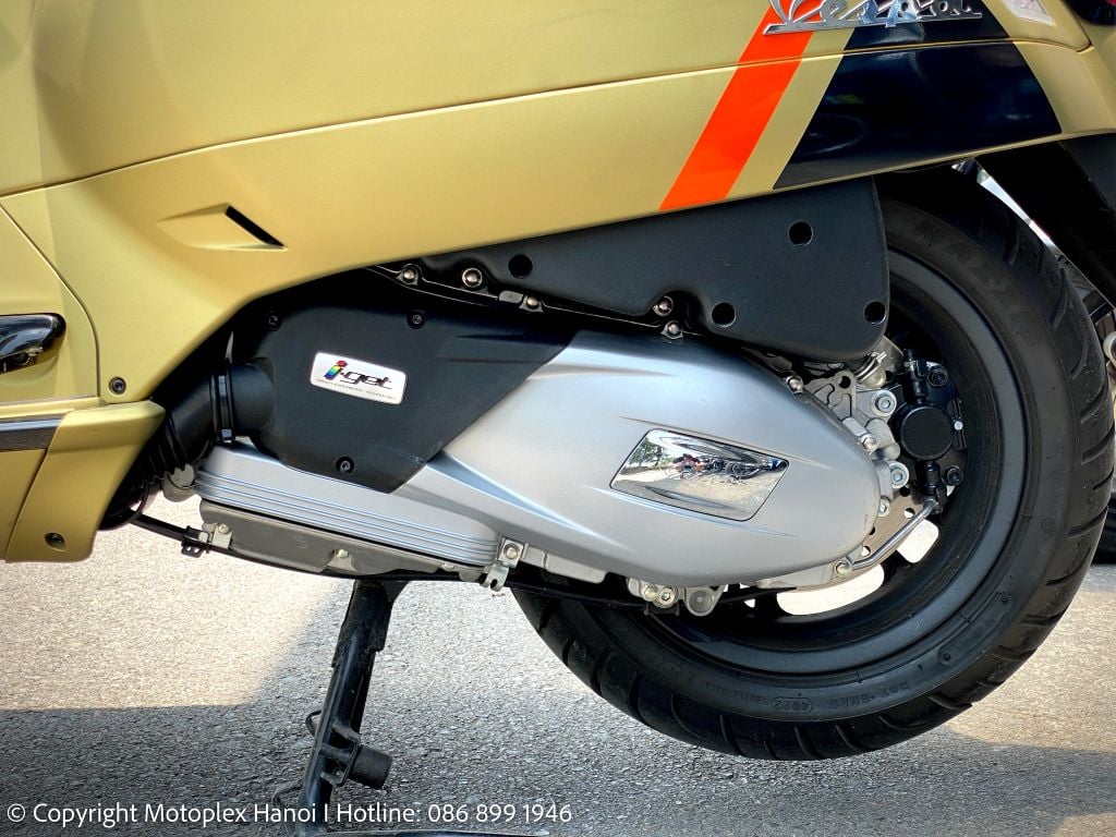 Động cơ I-Get 150cc trên Vespa GTS 150 êm hơn và tiết kiệm nhiên liệu hơn