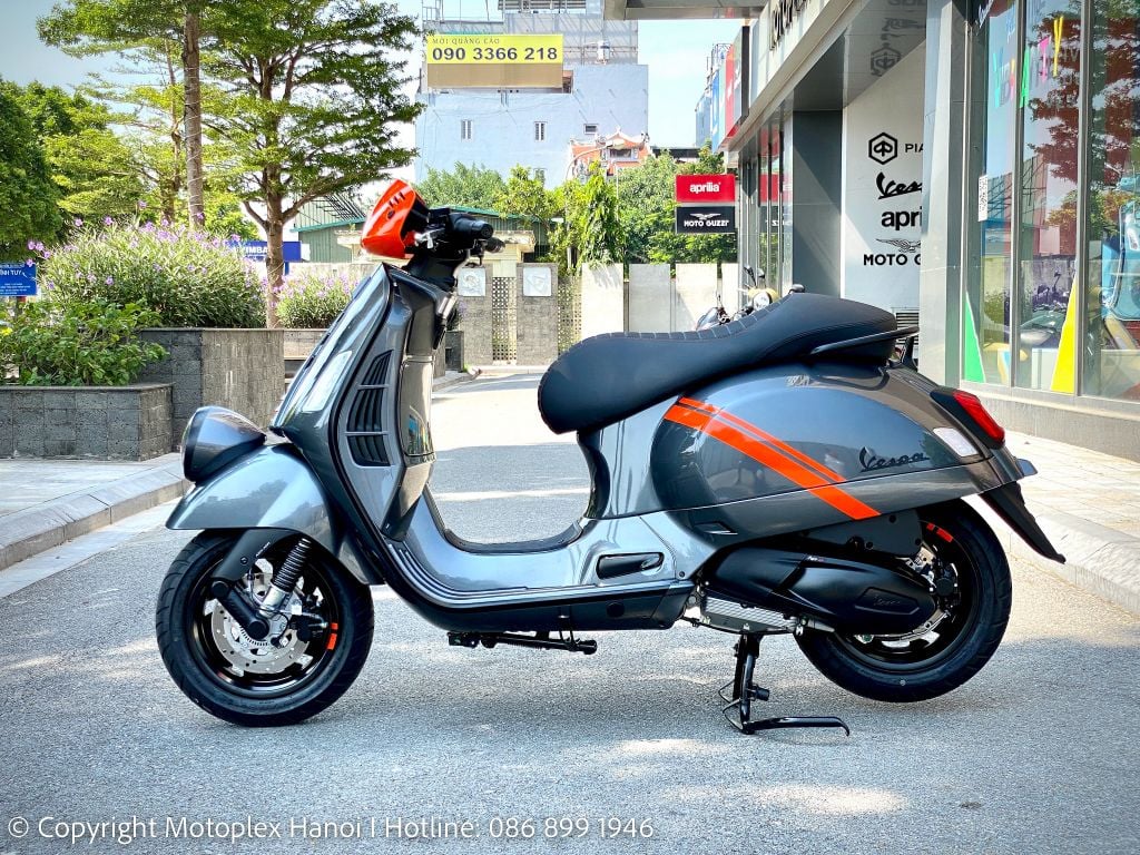 Vespa GTV 2023 màu Xám Bóng Titan - GREY TITANIO có tại Motoplex Hanoi