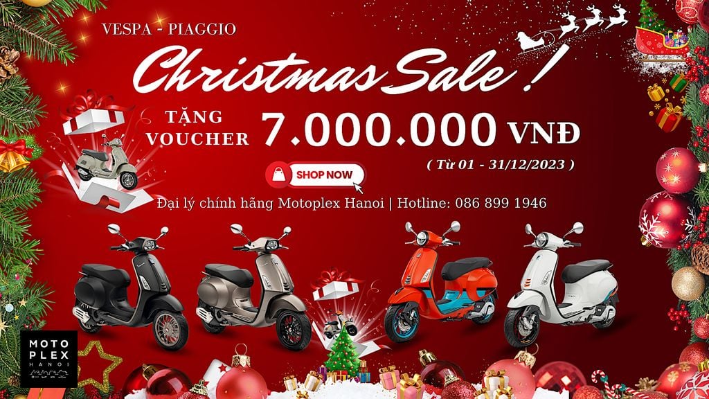 Trọn Sắc Lễ Hội Nhận Ưu Đãi lên đến 7 Triệu khi mua Vespa, Piaggio tại Motoplex Hanoi