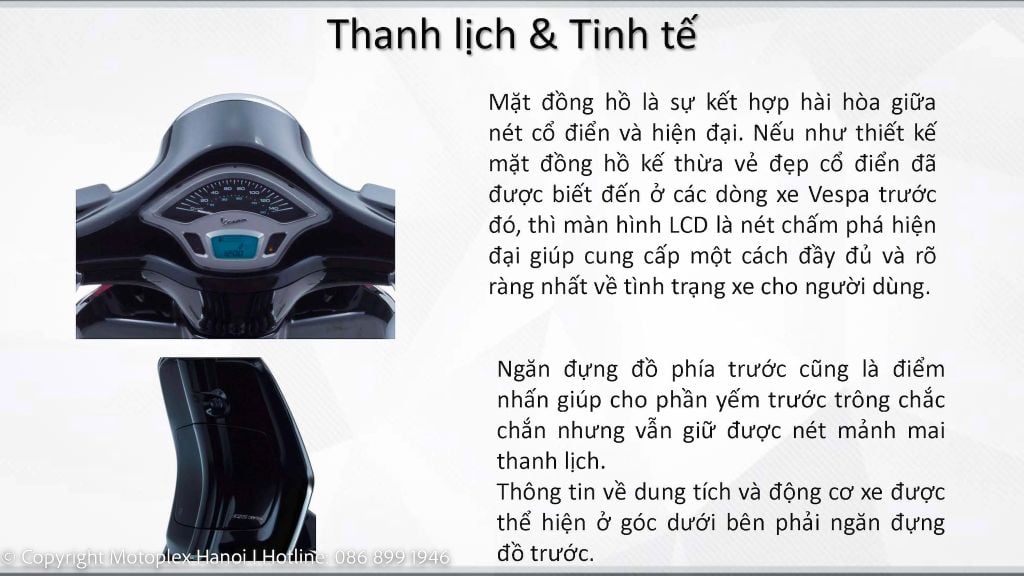 Trang bị hiện đại trên Vespa Primavera 2023