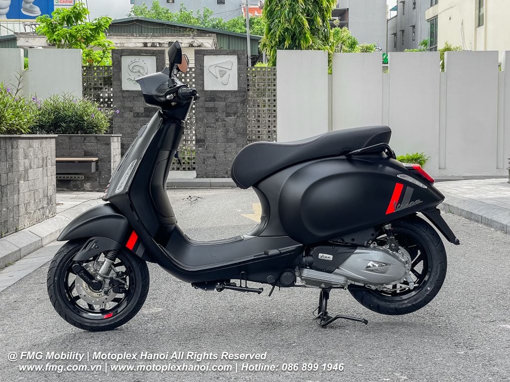 Thân xe Vespa Sprint S 150&nbsp;được làm bằng thép nguyên khối