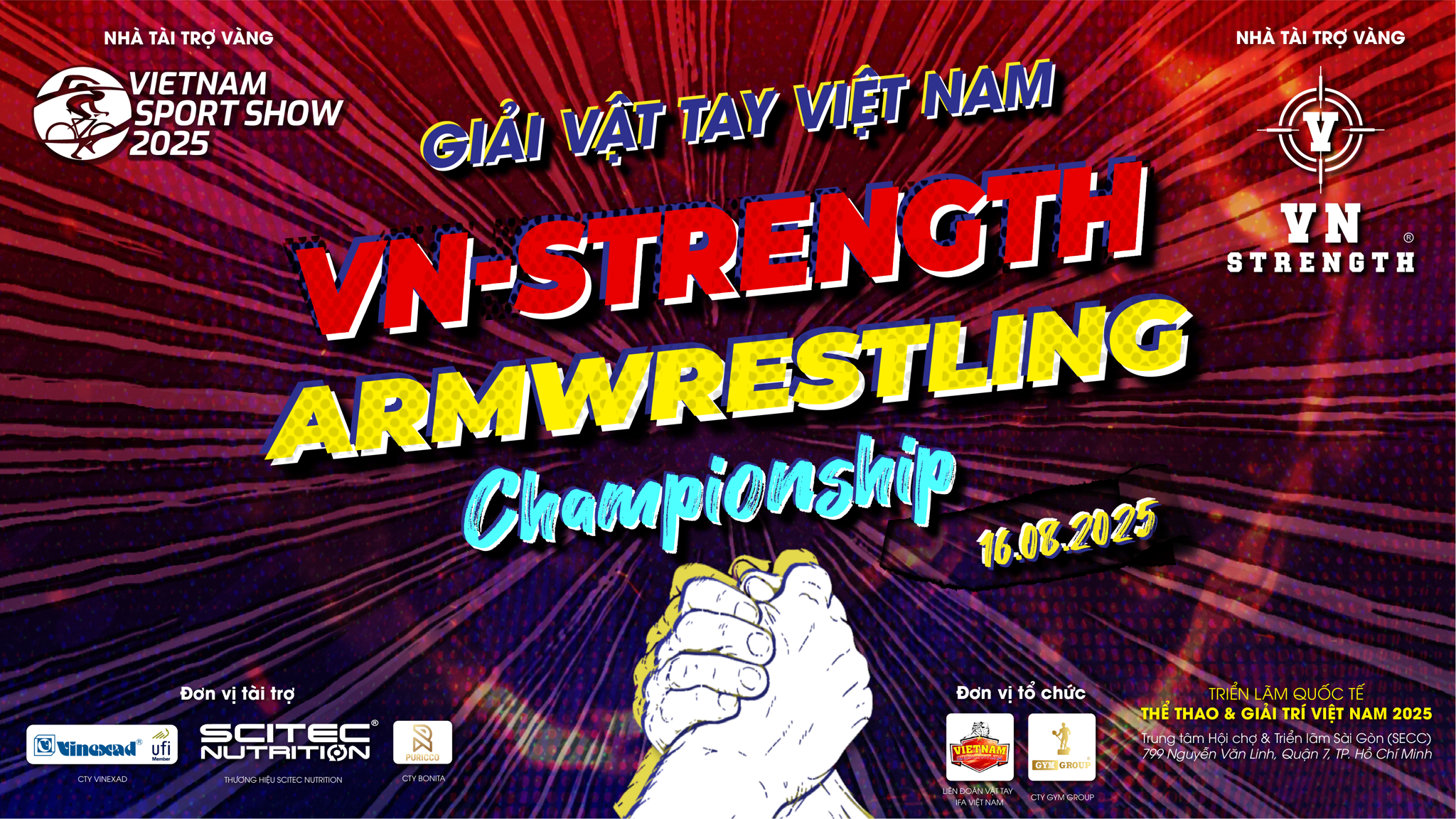 🔥 SCITEC NUTRITION - CHÍNH THỨC ĐỒNG HÀNH CÙNG : GIẢI ĐẤU VẬT TAY VIỆT NAM ∣ VN-STRENGTH ARMWRESTLING CHAMPIONSHIP 2025 🔥