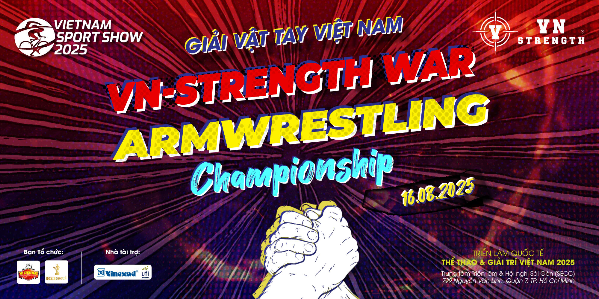 🔥 GIẢI ĐẤU VẬT TAY VIỆT NAM 🔥  VN-STRENGTH WAR ARMWRESTLING CHAMPIONSHIP