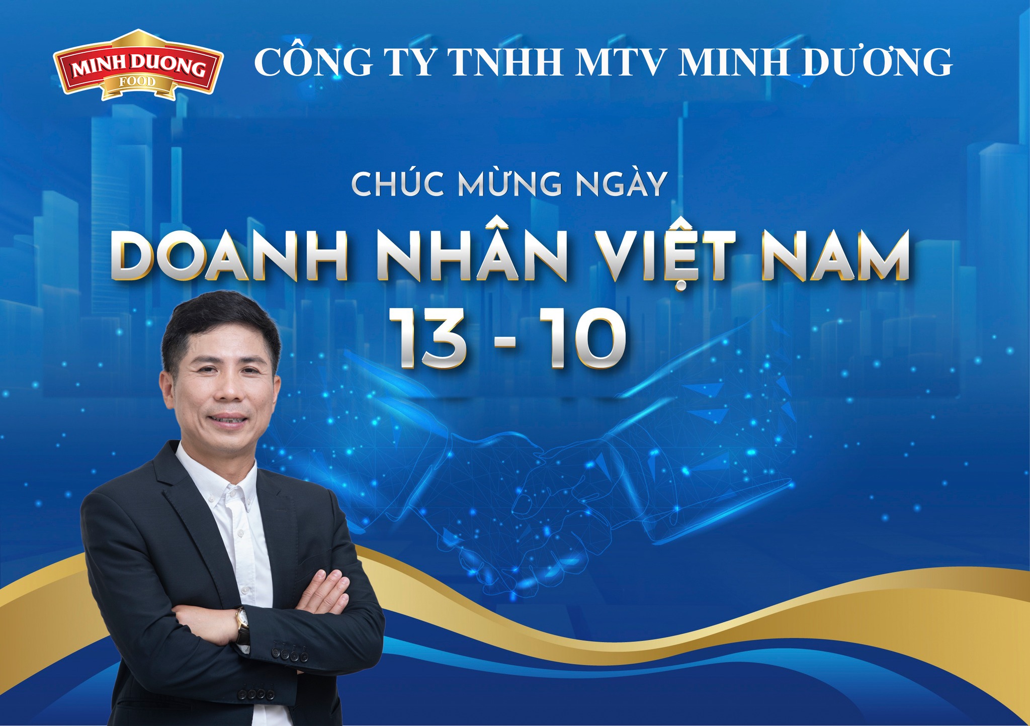 LÃNH ĐẠO UBND TP NAM ĐỊNH TẶNG QUÀ MINHDUONGFOOD NHÂN NGÀY DOANH NHÂN VIỆT NAM