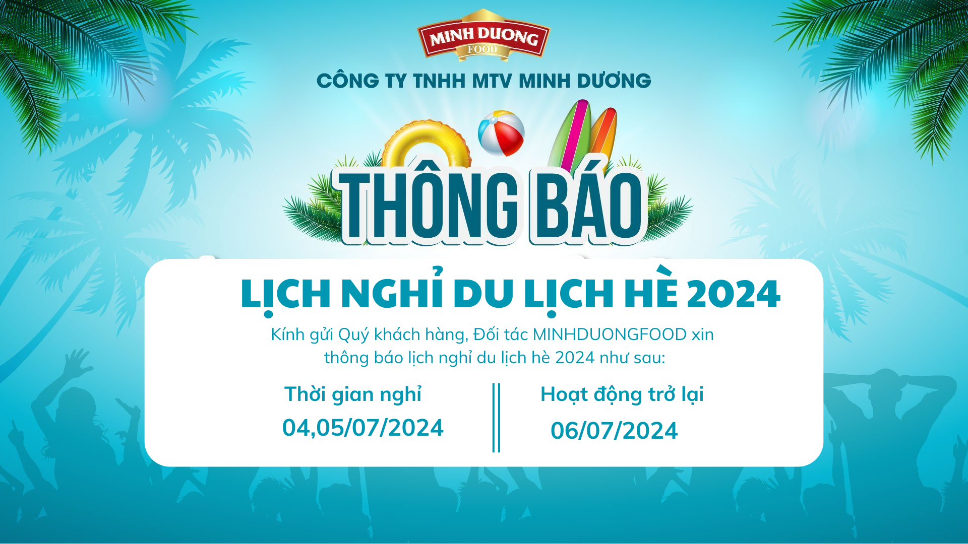 THÔNG BÁO KẾ HOẠCH DU LỊCH THƯỜNG NIÊN 2024