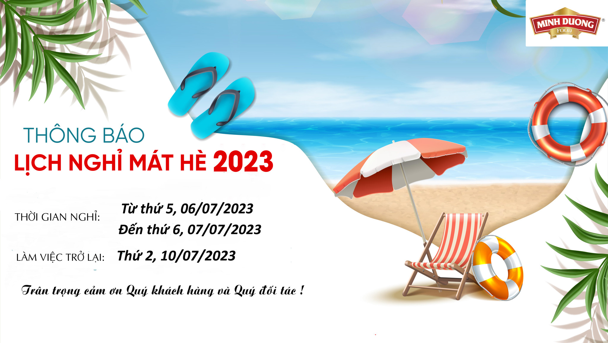 THÔNG BÁO KẾ HOẠCH DU LỊCH THƯỜNG NIÊN 2023