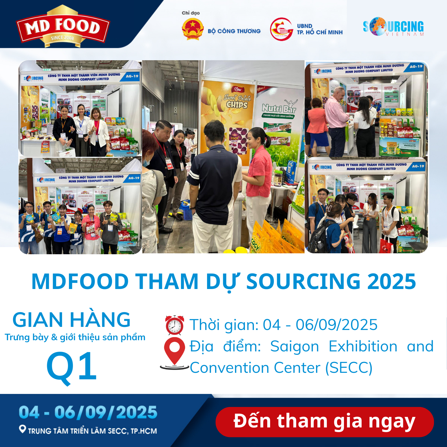 MDFood vinh dự tham dự Sourcing 2025 tại SECC TP. Hồ Chí Minh