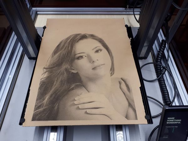 Khắc hình Laser trên máy in 3D A350T Snapmaker quá đẹp.