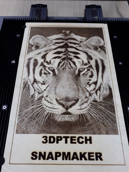 Tranh mãnh hỗ khắc laser - Ai cũng có thể dễ dàng làm được với máy in 3D Snapmaker