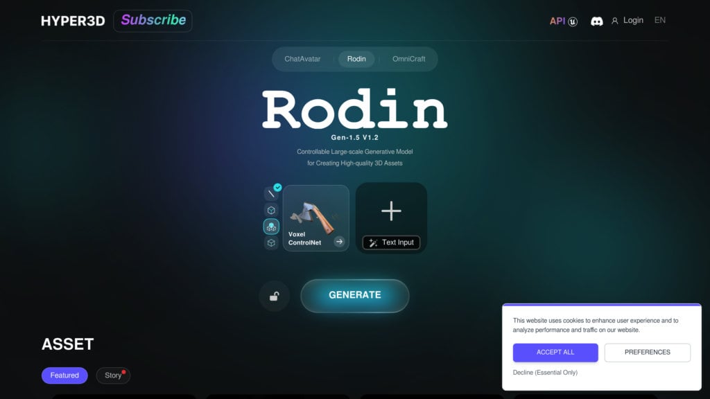 Rodin Hyper3D AI 1.5 topology quad chất lượng cao nhất cho game developer 3D artist