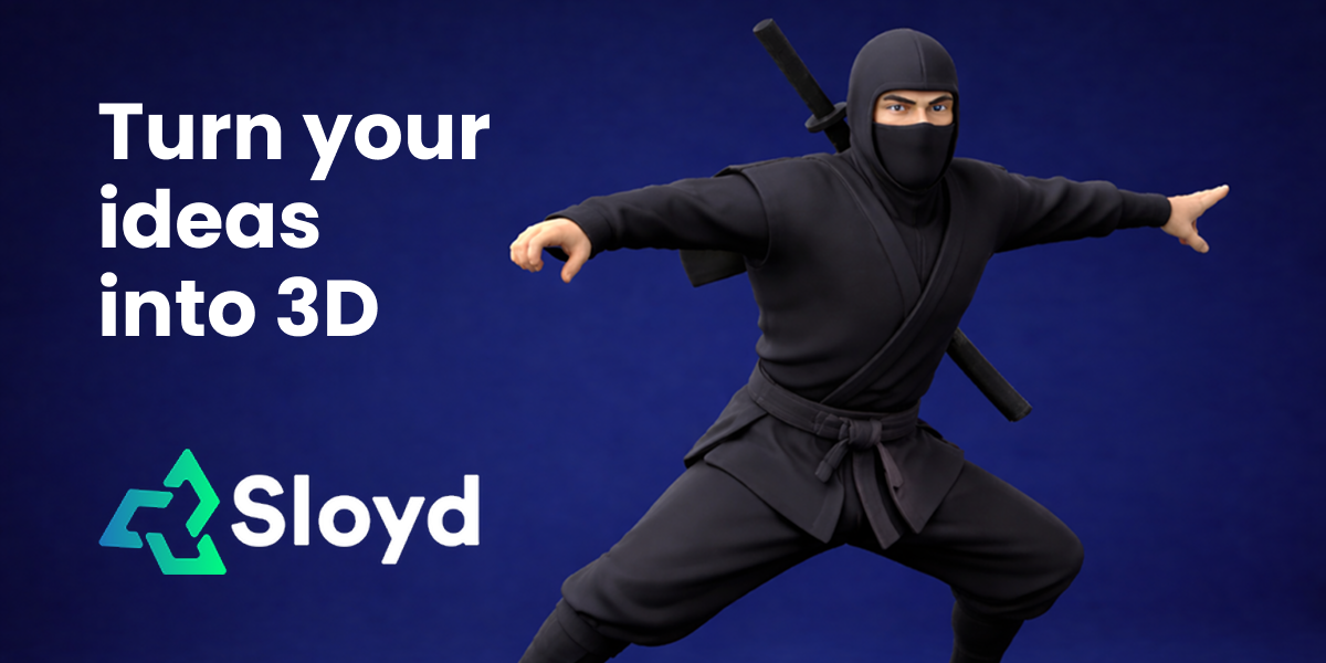 Sloyd AI tạo 3D model parametric template precision cho game developer in 3D