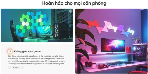 Đèn thông minh Nanoleaf Shapes Lục Giác 9 ô đèn (bộ khởi động)