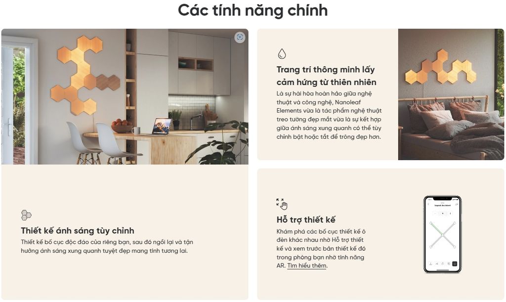 Đèn thông minh Nanoleaf Elements 3 ô đèn (bộ mở rộng)