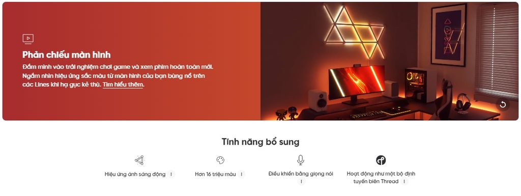 Đèn thông minh Nanoleaf Lines 3 thanh đèn (bộ mở rộng) - Khám phá sự sáng tạo tuyệt vời của ánh sáng