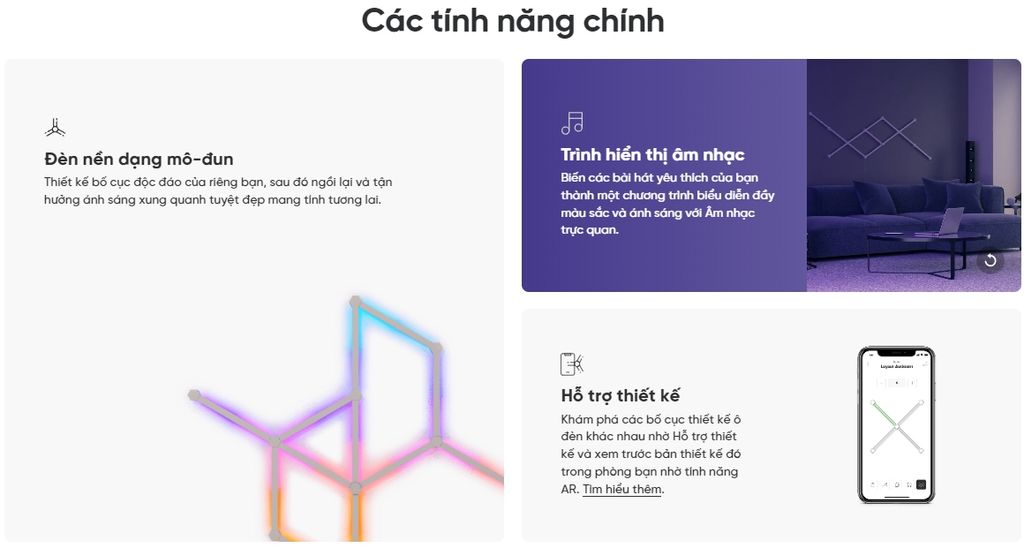 Đèn thông minh Nanoleaf Lines Squared 4 thanh đèn (bộ khởi động)