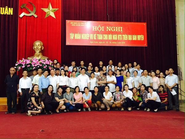FAC tập huấn nghiệp vụ kế toán cho đội ngũ HTX trên địa bàn huyện Nghi Xuân tỉnh Hà Tĩnh