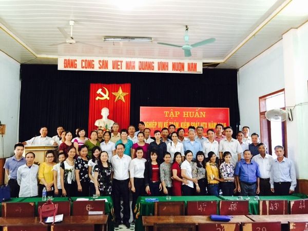 FAC tập huấn nghiệp vụ kế toán , kiểm soát HTX năm 2016 tại Huyện Hương Khê